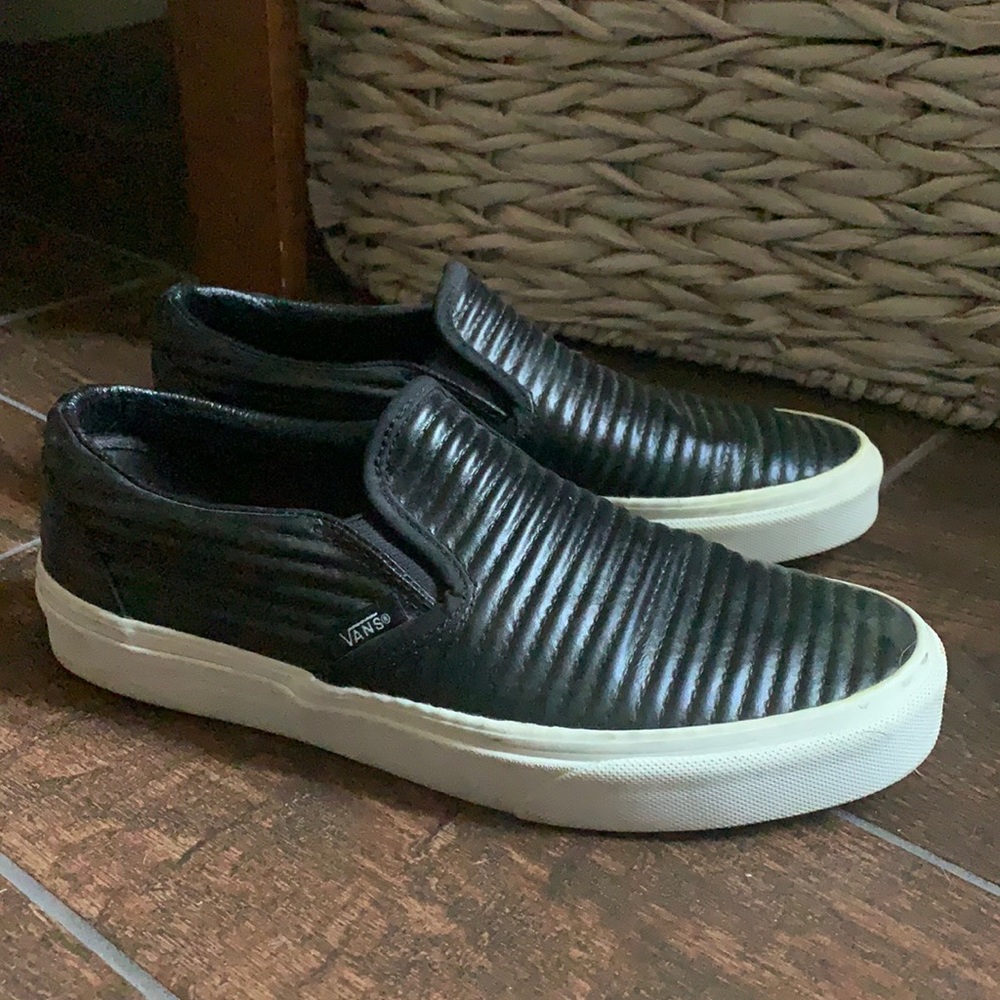 Vans old skool black leather